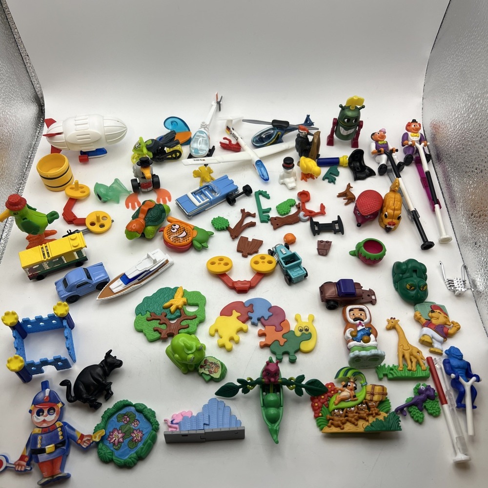 Vintage Kinder Surprise Toy Lot 1990s 2000s Mixed Ferrero Miniature Figures Cars